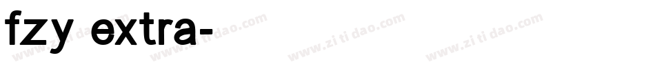 fzy extra字体转换